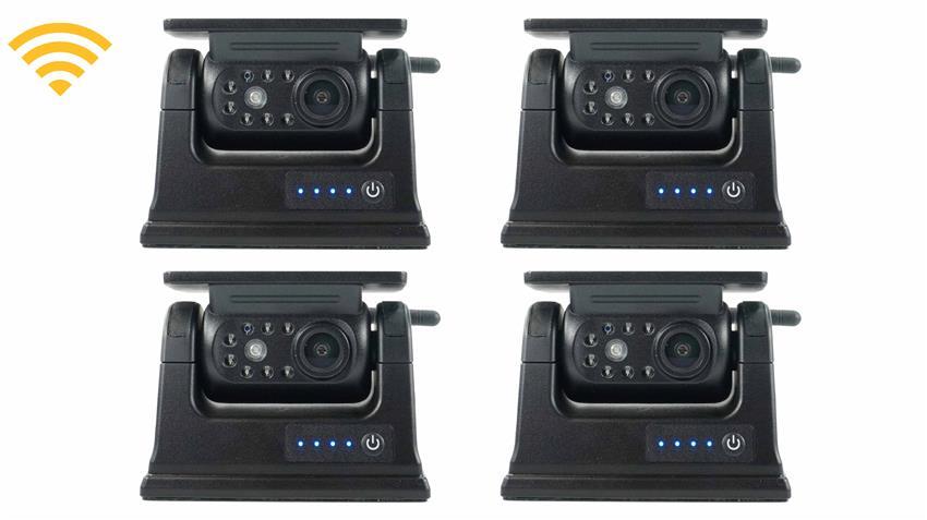 7-inch Solar Powered Digital Wireless System with 4 Magnetic Cameras