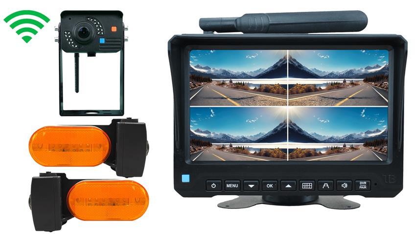Digital Wireless Rear View 1080P System with 1 RV Camera and Two Marker Light Cameras (V3)