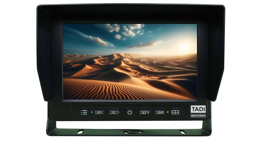 Tactical 7-Inch Ruggedized Monitor with 4 Military Grade Anti Explosion Cameras