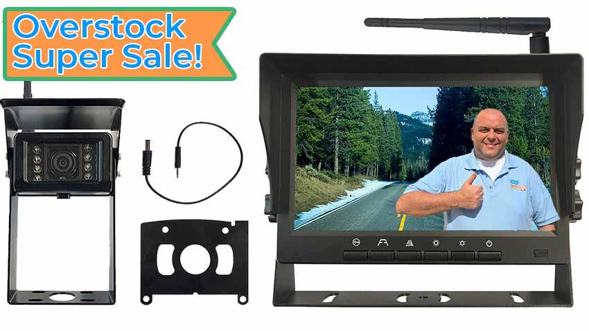 OVERSTOCK Furrion ® Compatible Plug and Play Observation 7-inch Monitor with Digital Wireless Backup Camera
