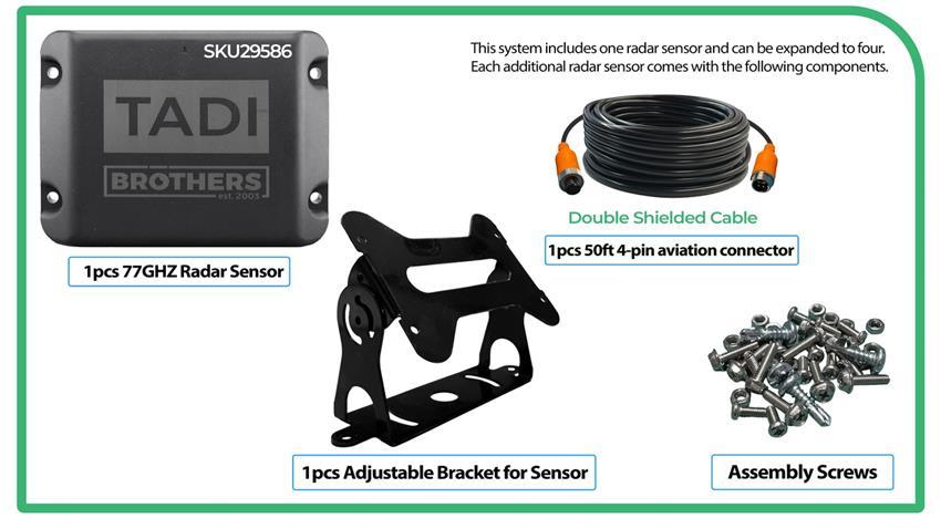 77GHz Radar Sensor Component for Fleet Safety Systems