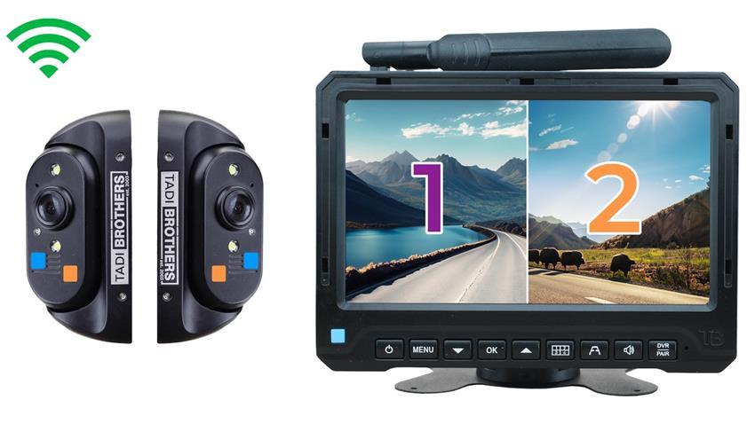 Double Side Camera Rearview Systemin 1080P Digital Wireless Cameras: 300ft+ Range (V3)