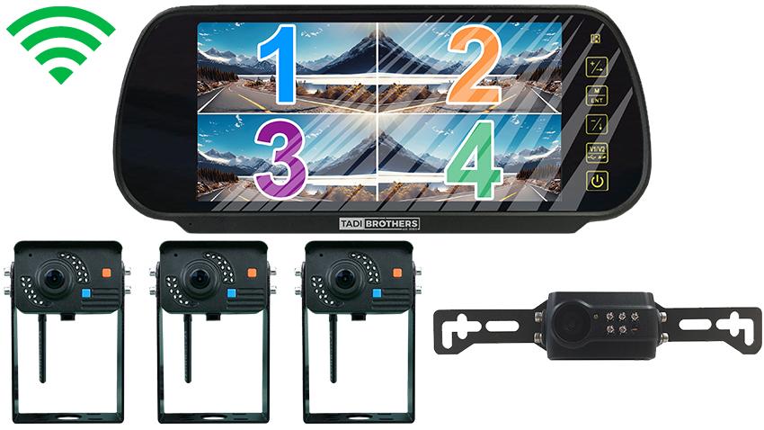 1080P Digital Wireless Horse Trailer Camera System with 3 Roof Cameras 1 license Camera (V3)