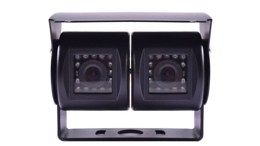 Dual lens RV backup camera with night vision