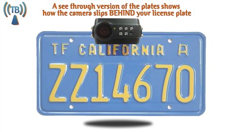 installed digital license plate camera