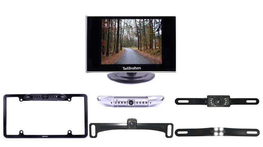 What kinds of license plate backup camera you carry