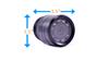 120 degree hi-resolution CCD bumper backup camera dimensions: 1.1 in. H x 1.5 in. D x 1 in. W