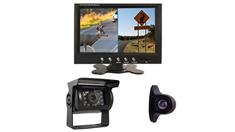 RV Backup Camera with side camera and a split screen rear view monitor