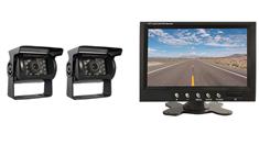 2 Mounted RV Backup Cameras with Rear View Monitor