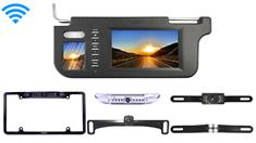 Wireless License Plate Backup Camera with ReplacementVisor
