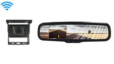Wireless RV Backup Camera with a Full Replacement Mirror