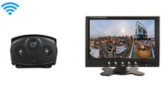 180 Degree Panoramic Wireless Backup Camera with Monitor (Ultra Wide View)