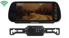 Digital Wireless License Plate Backup Camera with Clip On Mirror