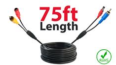 75ft RCA Premium Cable for Backup Camera