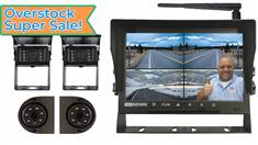 OVERSTOCK Digital Wireless Rear View System for RV with 2  RV Camera and 2 Side Cameras