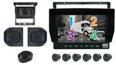 3 Camera Rear-View System with Sensors for Delivery Trucks in 1080P