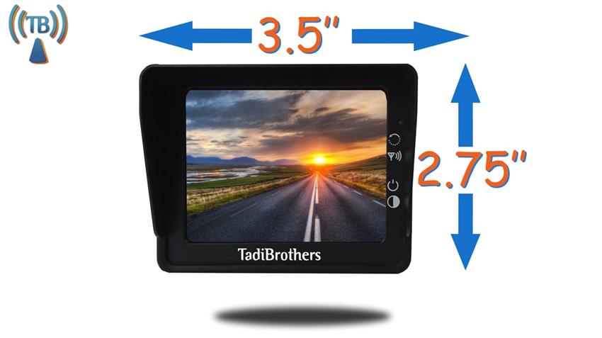 Magnetic Backup Camera Wireless Solar: Portable Auto Energy-Saving 7'' Zoom  Truck Hitch Trailer Rear View Camera with Monitor Rechargeable