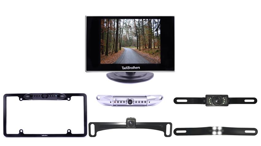 License Plate Backup Camera | 3.5-Inch Monitor | SKU16146