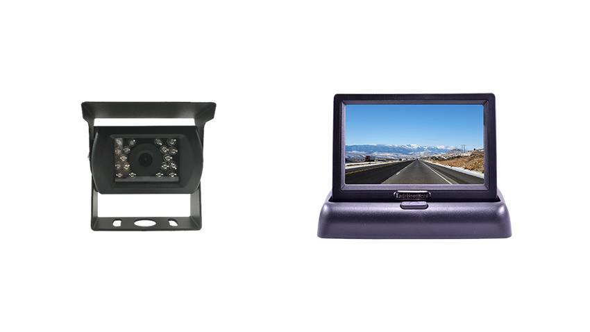 Smaller pop up monitor with backup RV camera