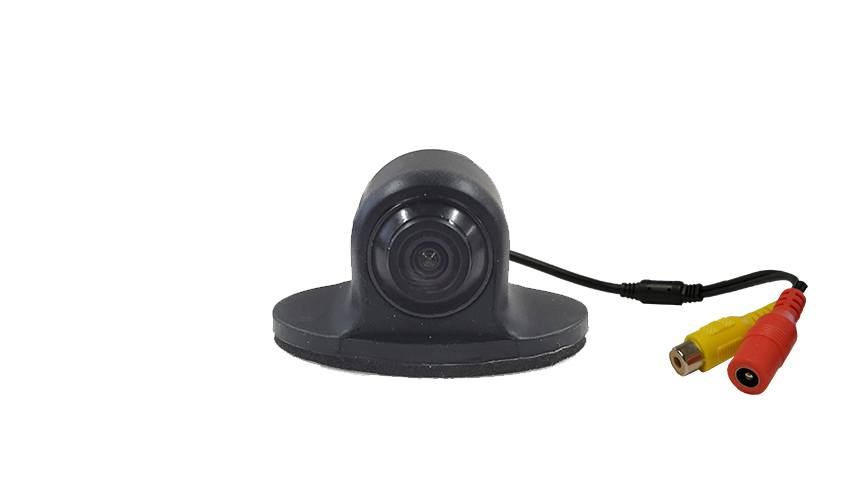 The front facing adjustable camera is one of our smallest available cameras for use as a dash cam or in the front grille.