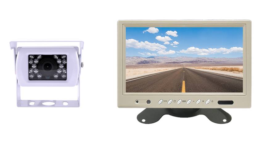 White RV Backup Camera and a White Monitor | SKU19119
