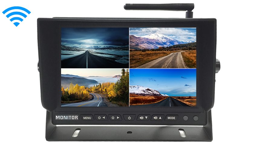 7-Inch Split Screen Monitor for up to 4 Built in Backup Cameras | SKU46987