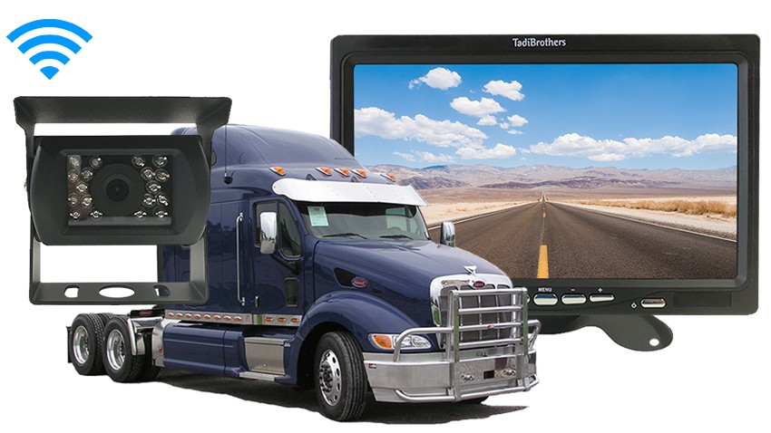 Semi Trailer Truck Wireless Portable Backup Camera kit