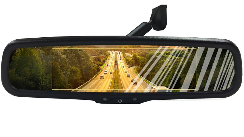 Full Rear View Mirror with Bluetooth and Built in Camera 6-inch Monitor
