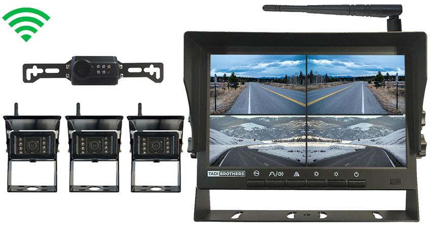 4 Digital Wireless Backup Cameras|split screen Monitor|SKU12770