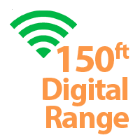 Digital wireless range of over 150ft